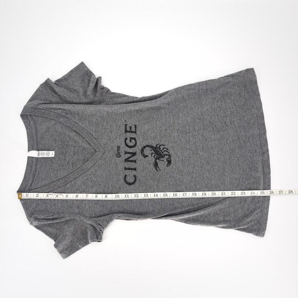 Grey/Gray Women's Cuervo Cinge "Get Stung" V-Neck T-Shirt/Tee - Size M - GUC - Picture 6 of 10